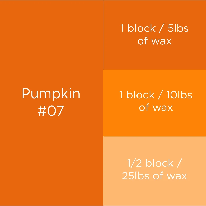 #07 Pumpkin Candle Dye Block