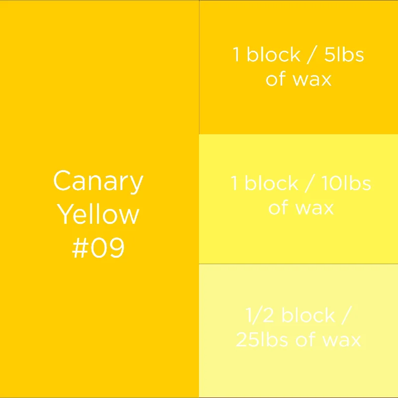 #09 Canary Yellow Dye Block