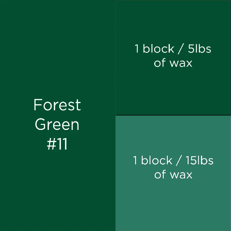 #11 Forest Green Candle Dye Block