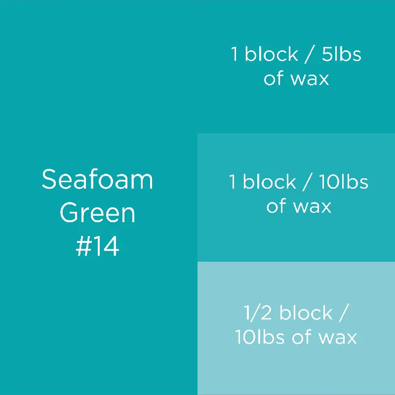 #14 Seafoam Green Candle Dye Block