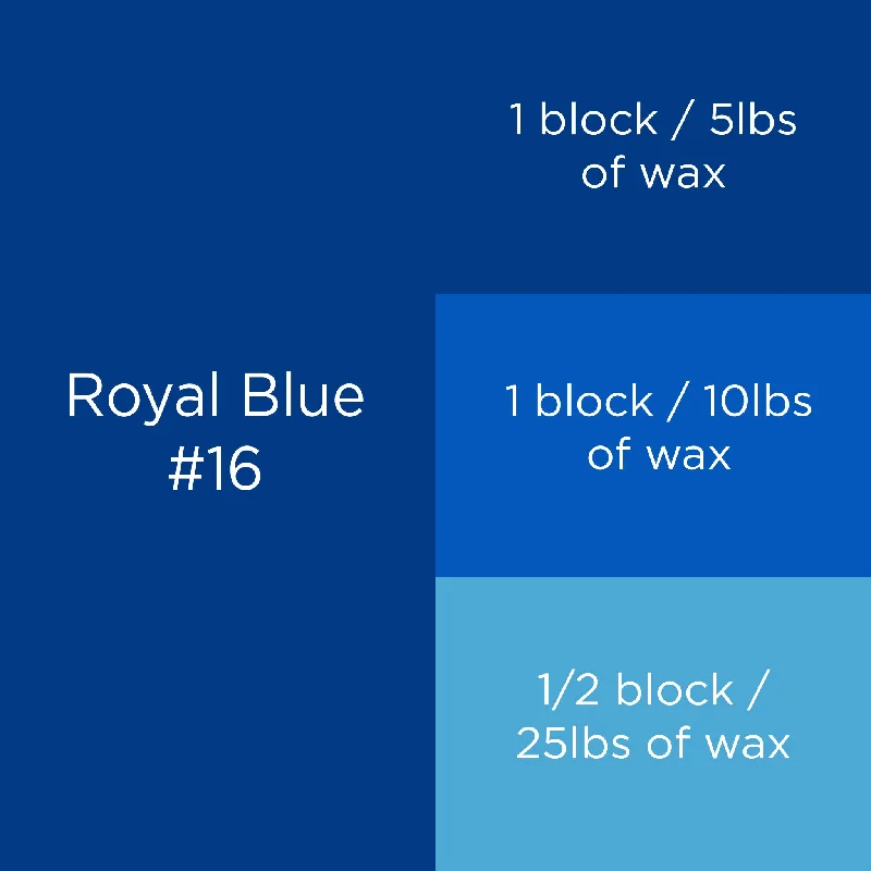 #16 Royal Blue Candle Dye Block