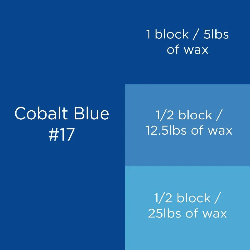 #17 Cobalt Blue Candle Dye Block