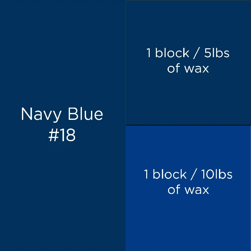 #18 Navy Blue Candle Dye Block