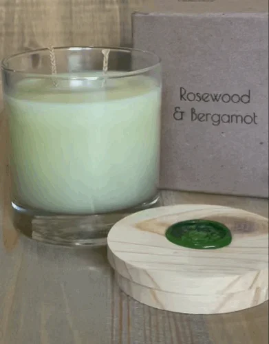 2 Wick Glass Candle Refill