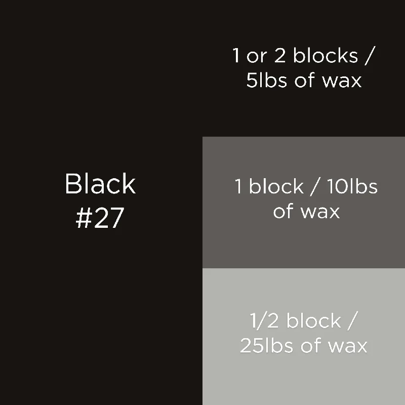 #27 Black Candle Dye Block