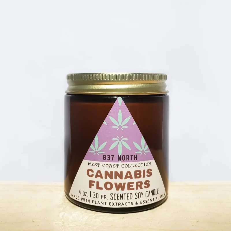 Cannabis Flowers, 4 oz. Soy Candle