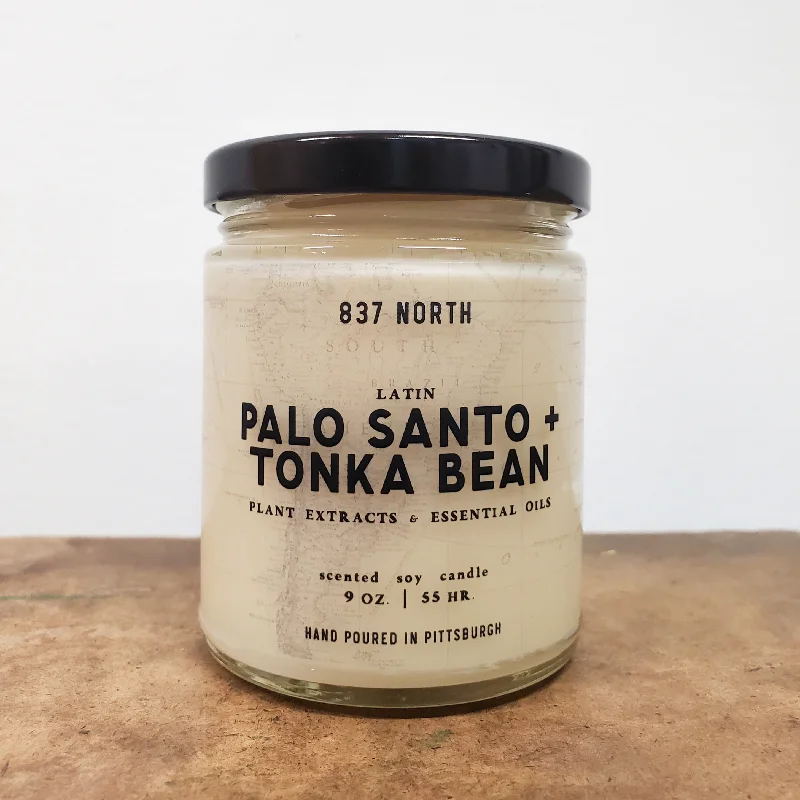 Palo Santo + Tonka Bean, 9 oz. Soy Candle