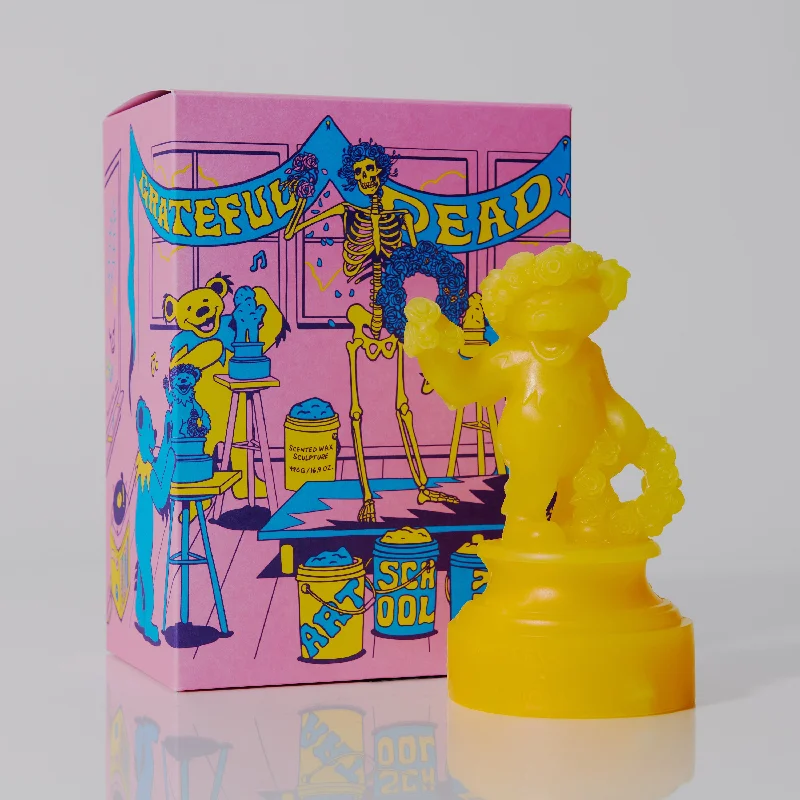 Grateful Dead x Joya "Lemon Drop" Scented Sculptural Bear Candle