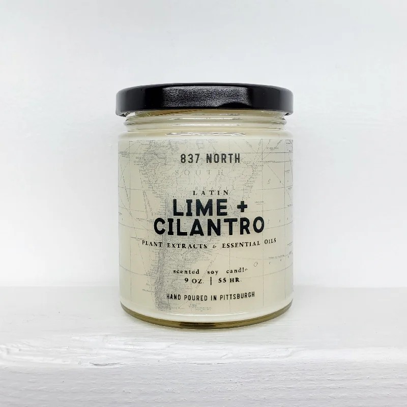 Lime + Cilantro, 9 oz. Soy Candle