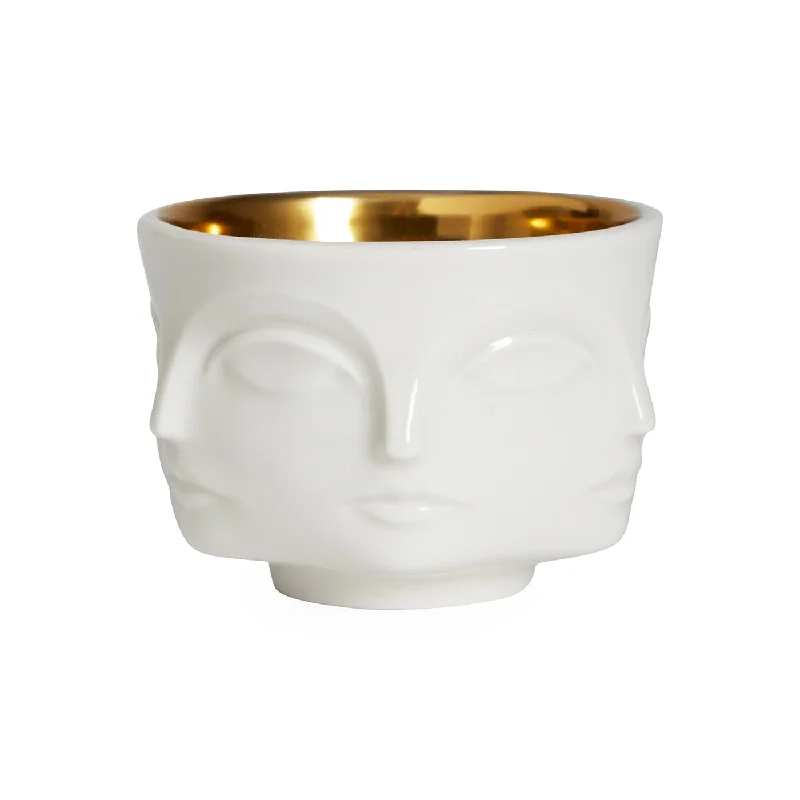 Muse Votive Candle Holder in Gold