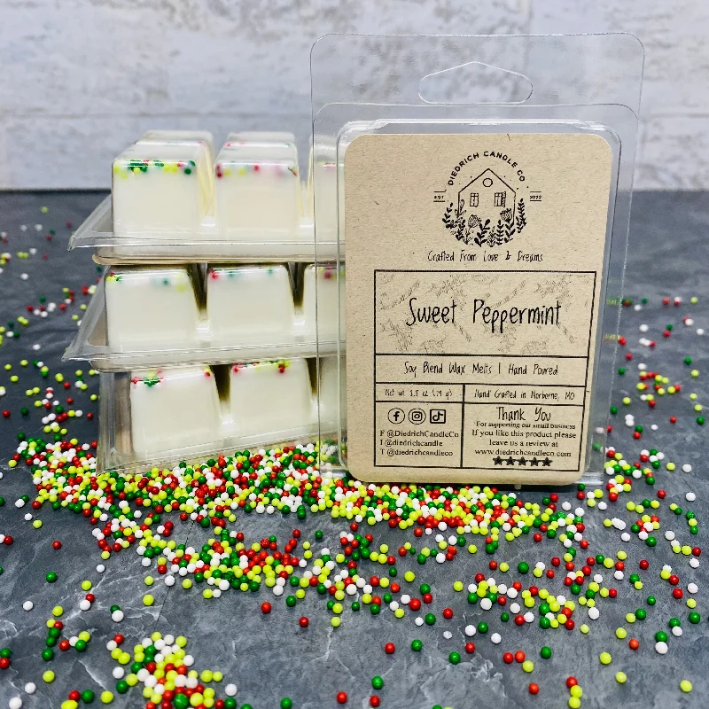 Sweet Peppermint | Hand Poured Scented Soy Wax Melt