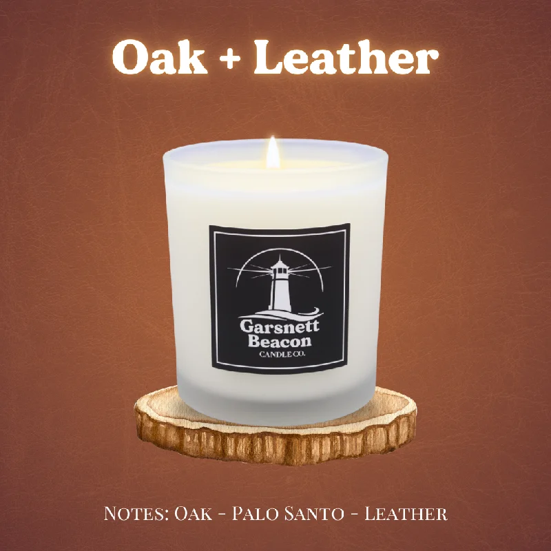 Oak + Leather - November Candle of the Month