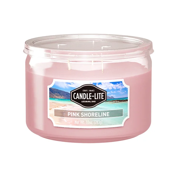 Pink Shoreline 3-wick 10oz Jar Candle