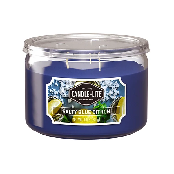 Salty Blue Citron 3-wick 10oz Jar Candle