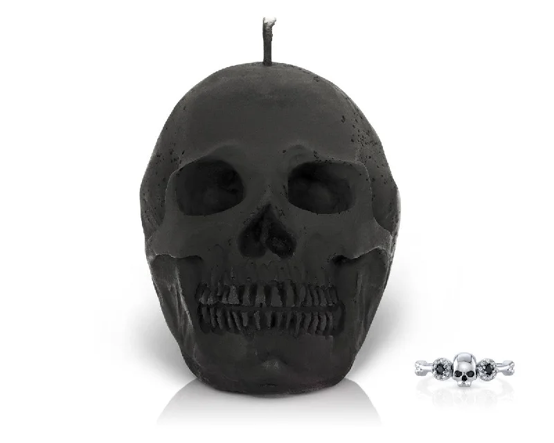 Weeping Skull Pillar Candle -  Limited Edition Deep Sleep Collection