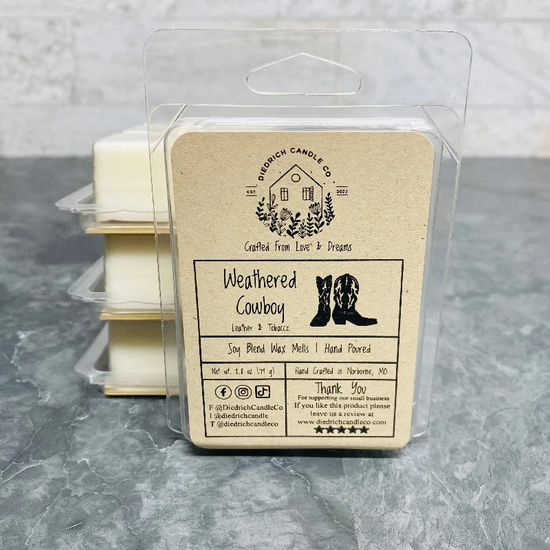 Weathered Cowboy | Hand Poured Scented Soy Wax Melt