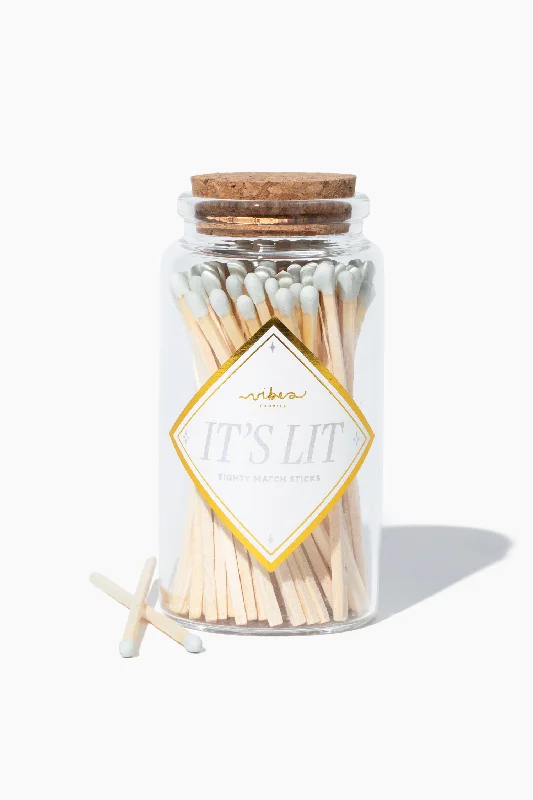 White Tip Match Jar