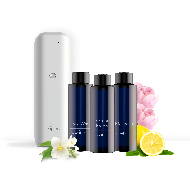 ARO BLISS Gift Set: Diffuser + 3 x 50ml Scents (Covers up to 500 Sqft.)