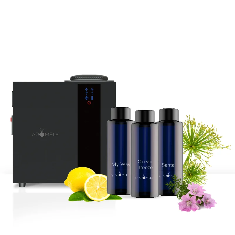 ARO MAX Gift Set: Diffuser + 3 x 500ml Scents (Covers up to 16,000 Sqft.)