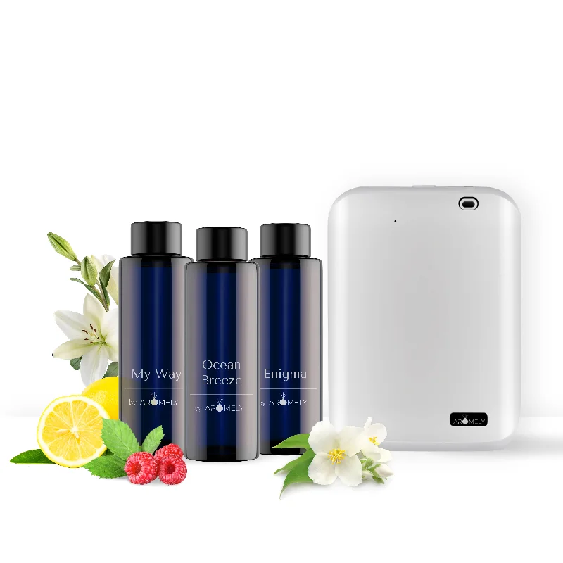 ARO-X25 Gift Set: Diffuser + 3 x 50ml Scents (Covers up to 1,000 Sqft.)