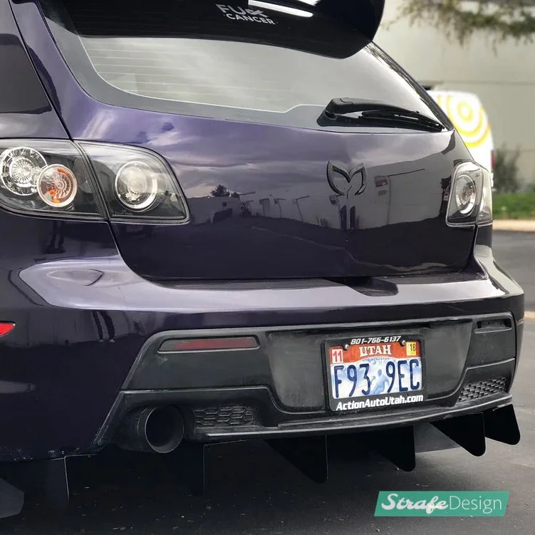 (2007-2009) Mazda Mazdaspeed 3 V2 Rear Diffuser