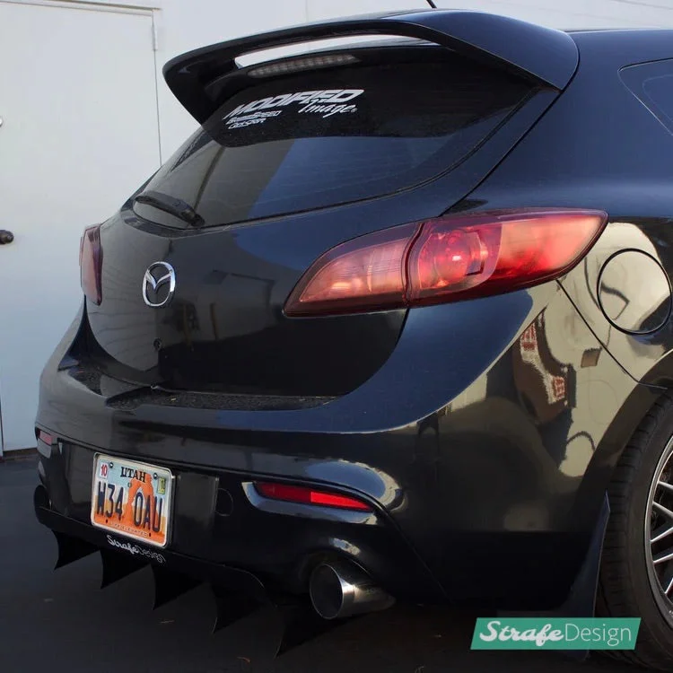 (2010-2013) Mazda Mazdaspeed 3 V3 Rear Diffuser