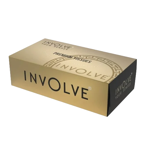 Involve® Premium Tissue Box : Gold