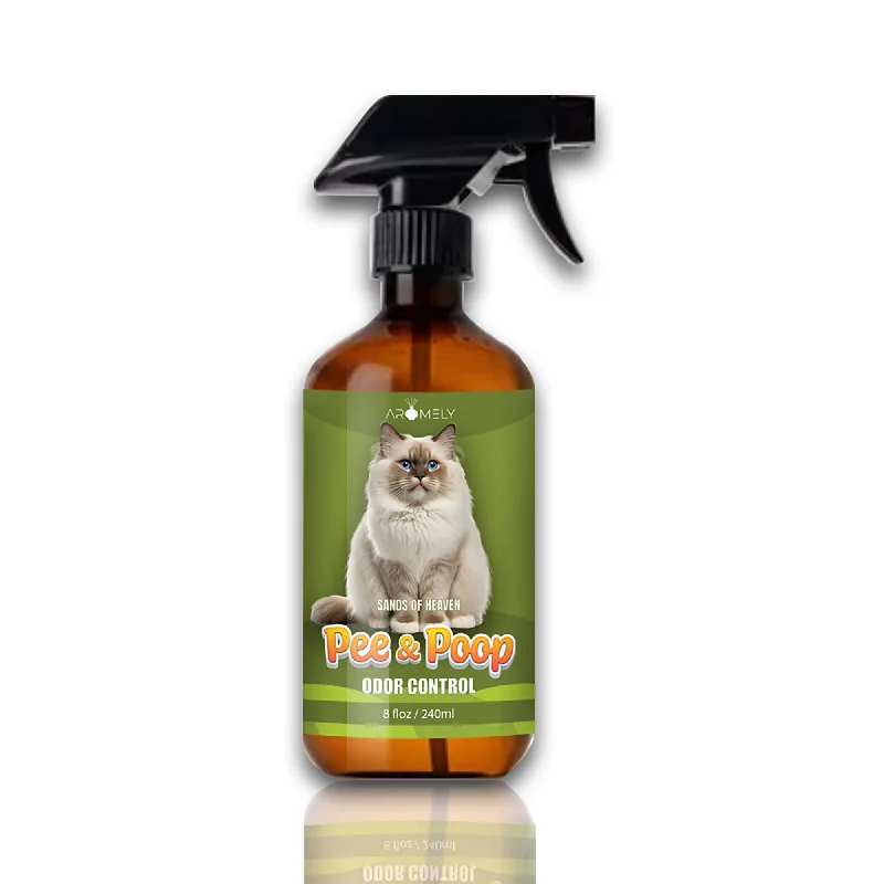 Pee & Poo Cat Odor Eliminator Spray- Clean & Natural - 8oz(230ml)