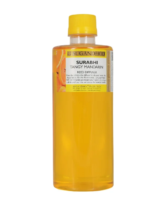 Surabhi Tangy Mandarin Refill Pack (with 30 Reed Sticks) - 500ml